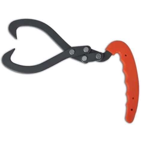 VidaXL Pinces à Bûches 4 Pcs Avec Manche En PVC - Noir 3 VidaXL Pinces à Bûches 4 Pcs Avec Manche En PVC - Noir – Image 3