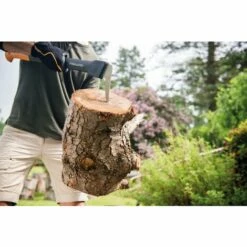 Fiskars Sapie à Long Manche, Longueur: 78 Cm, Lame En Acier Trempé/Manche Résistant En Fibre De Verre, Étui De Rangement Et De Transport Inclus, Noir/Orange, WoodXpert, XA22, 1003623 -Outil de découpe Soldes 10641653 4