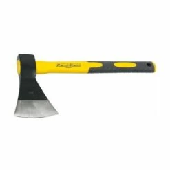 HELIOTRADE Hachette Acier Trempé Avec Manche Tri Matiere Longueur 37 Cm