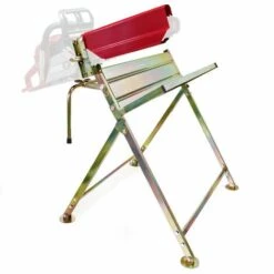 WILTEC Chevalet à Bûches De Sciage Avec Support De Tronçonneuse Pour Bois De Chauffage Pliable Tréteau