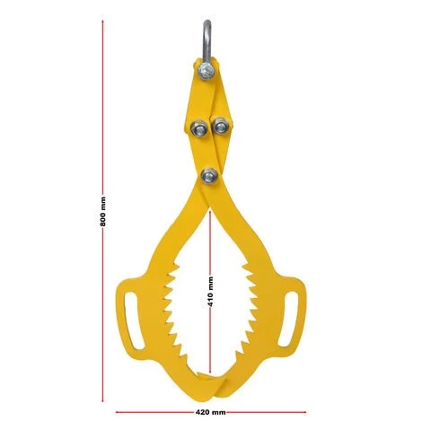 WILTEC Pince Forestière Pour Troncs Max. 620 Mm, Force 1000 Kg, Pince De Levage, 2 Mandrins De Serrage 3 WILTEC Pince Forestière Pour Troncs Max. 620 Mm, Force 1000 Kg, Pince De Levage, 2 Mandrins De Serrage – Image 3
