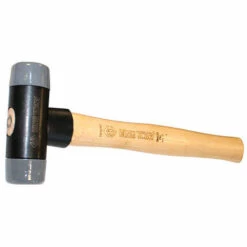 KING TONY Massette à Embouts Interchangeables Manche Hickory - Tête Acier 27 Mm L. 300 Mm