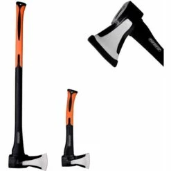 DEUBA Kit De 2 Haches - Hache De Fente Et Hachette Bricolage Jardin Maison