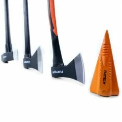 Set 4 Haches Acier Forgé FUXTEC - Hachette 36cm + Hache 69cm + Hache De Fendage 91cm + Coin Fendeur Acier 1,8kg -Outil de découpe Soldes 24061310 4