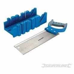 SILVERLINE Boîte à Onglets Et Scie Expert, 300 X 90 Mm, 12 Mm Grossier