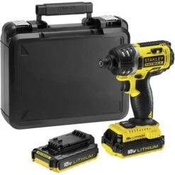 Stanley FMC645D2 Visseuse à Impacts 1/4" 18V 2Ah 180Nm 2x Batteries Coffret