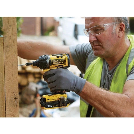 Stanley FMC645D2 Visseuse à Impacts 1/4" 18V 2Ah 180Nm 2x Batteries Coffret 3 Stanley FMC645D2 Visseuse à Impacts 1/4" 18V 2Ah 180Nm 2x Batteries Coffret – Image 3