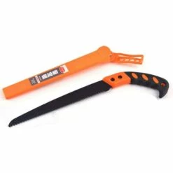 BRIDAY Scie D'élagage Professionnelle Scie à Main Droite Robuste Avec étui De Protection Pour Le Jardinage Fournitures De Coupe D'arbres