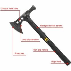 OULIGAY 15.7 "multi Outil Hachette Bois Hache Marteau Levier Levier Clou Extracteur Constructeur Toit Bûche RM -Outil de découpe Soldes 39450506 3