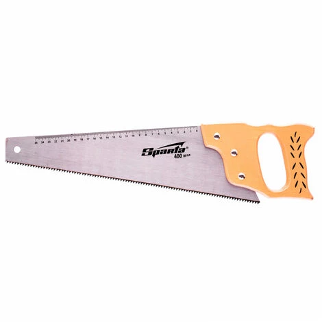 SPARTA - Scie à Bois, Règle Intégrée - Manche En Bois 2 SPARTA - Scie à Bois, Règle Intégrée - Manche En Bois – Image 2