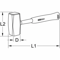 KSTOOLS® KS TOOLS Massette De Maçon Manche Fibre, 1000 G 9 KSTOOLS® KS TOOLS Massette De Maçon Manche Fibre, 1000 G -Outil de découpe Soldes 41881408 5