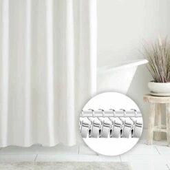 Pince à Rideau Pince à Rideau De Douche Crochet à Anneau Crochet Et Pince à Bûches 20pièces Irisfr（argent） -Outil de découpe Soldes 42998971 3