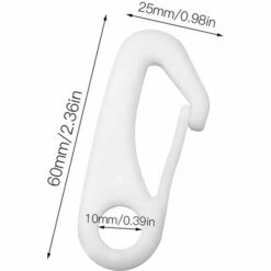 Clip De Drapeau Crochet De Mât De Drapeau Clip De Mât De Drapeau 12 Pièces Irisfr（blanche） -Outil de découpe Soldes 42998974 5