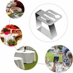 Pince à Nappe En Acier Inoxydable Pince à Nappe 8 Pièces Irisfr（argent） -Outil de découpe Soldes 42998986 5