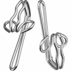 Crochet De Rideaux En Métal Crochets De Draperie,Irisfr（100pcs，Argent） -Outil de découpe Soldes 45864361 5