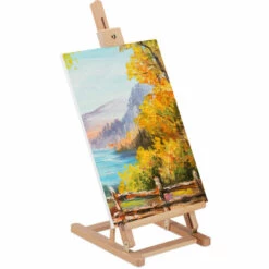 Relaxdays Chevalet De Table. Inclinable, Ajustable En Hauteur, Jusqu’à A3, HxLxP 98 X 29 X 32 Cm, Bois De Hêtre, Nature