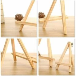 Chevalet D'artiste D'affichage En Bois De Table, Chevalet De Triangle De Peinture De Photo De Support De Cadre De Photo,HANBING -Outil de découpe Soldes 47162974 4