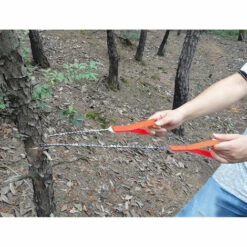 ZHUOXUAN Portatif Tronçonneuse Scie à Main,11.16.33 Dents Scie Manuelle à Chaîne Dechaîne, Câble Scie Kit Survie Pour Camping Randonné Jardinage Chasse