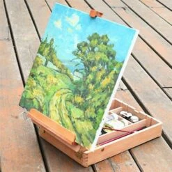 AIDUCHO Art Supplies Boîte Chevalet Sketchbox Boîte De Rangement De Peinture, Ajuster Bois Chevalet De Table Pour Le Dessin Et Esquisse Student HBX-11 -Outil de découpe Soldes 51280874 3