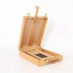 AIDUCHO Art Supplies Boîte Chevalet Sketchbox Boîte De Rangement De Peinture, Ajuster Bois Chevalet De Table Pour Le Dessin Et Esquisse Student HBX-11 -Outil de découpe Soldes 51280874 5