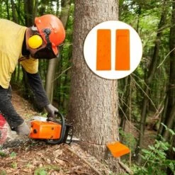 TINOR Cales, Coins D'abattage Forestier 140 Mm En Plastique ABS（3 Pièces） -Outil de découpe Soldes 52486019 4