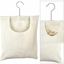 Pince à Linge Sac Triomphe Suspendu Suspendus Rangement Organisateur Sac Pince à Linge Panier Sac Vêtements Porte-Broches Organisateur Pour Salle De Bains Garde-Robe Chaussettes -Outil de découpe Soldes 54476657 3