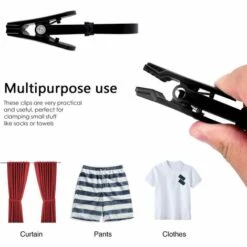 Lot DE 20 Attaches Accessoires à Crochet Triomphe- Cintres En Plastique Avec Pince Et Encoches Crochets Rotatifs Clips Pour Chaussures/Bottes Noir -Outil de découpe Soldes 54476715 5