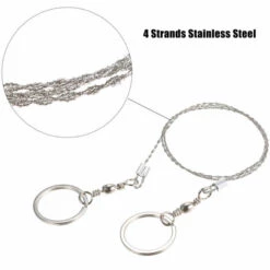 ASUPERMALL Scie A Fil En Acier Inoxydable, Equipement D'Urgence Exterieur -Outil de découpe Soldes 57112122 5