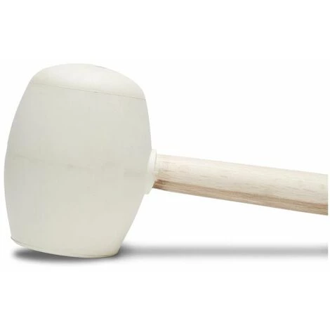 Marteau En Caoutchouc Rubi Rond, Blanc 500g 1 Marteau En Caoutchouc Rubi Rond, Blanc 500g