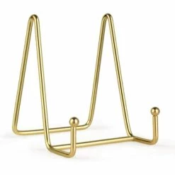 FUHUIDATRADING Supports D'assiettes Pour Présentoirs - Chevalet En Fer Noir - Supports D'affichage - Supports De Cadre En Métal - Supports Pour Photos, Photos, Assiettes Décoratives Et Art De Table