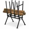 Relaxdays Chevalet De Sciage, Charge Maximale 400 Kg, Acier Robuste, HLP: 107 X 81 X 53 Cm, Pour Couper Le Bois, Noir