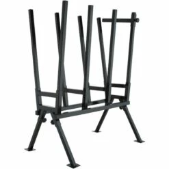 TECTAKE Chevalet De Sciage Pliable Avec Barre De Blocage 76 Cm X 53 Cm X 102 Cm En Acier - Noir
