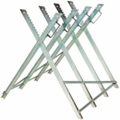 TECTAKE Chevalet à Bûches, Chevalet De Sciage, Chevalet De Tronçonnage Pliable - 4 Supports De Train - Gris