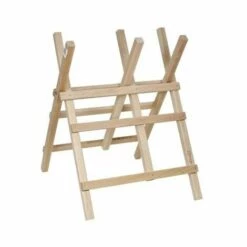 HELIOTRADE Chevalet Support Robuste En Bois Pour Scier Tronconner Les Buches