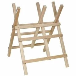 HELIOTRADE Chevalet Support Robuste En Bois Pour Scier Tronconner Les Buches -Outil de découpe Soldes 9364109 3