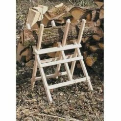 HELIOTRADE Chevalet Support Robuste En Bois Pour Scier Tronconner Les Buches -Outil de découpe Soldes 9364109 5
